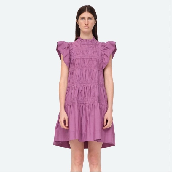 Sea Steph Flutter-Sleeve Tunic Dress Size small - Picture 1 of 14